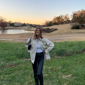 h&m cream shacket